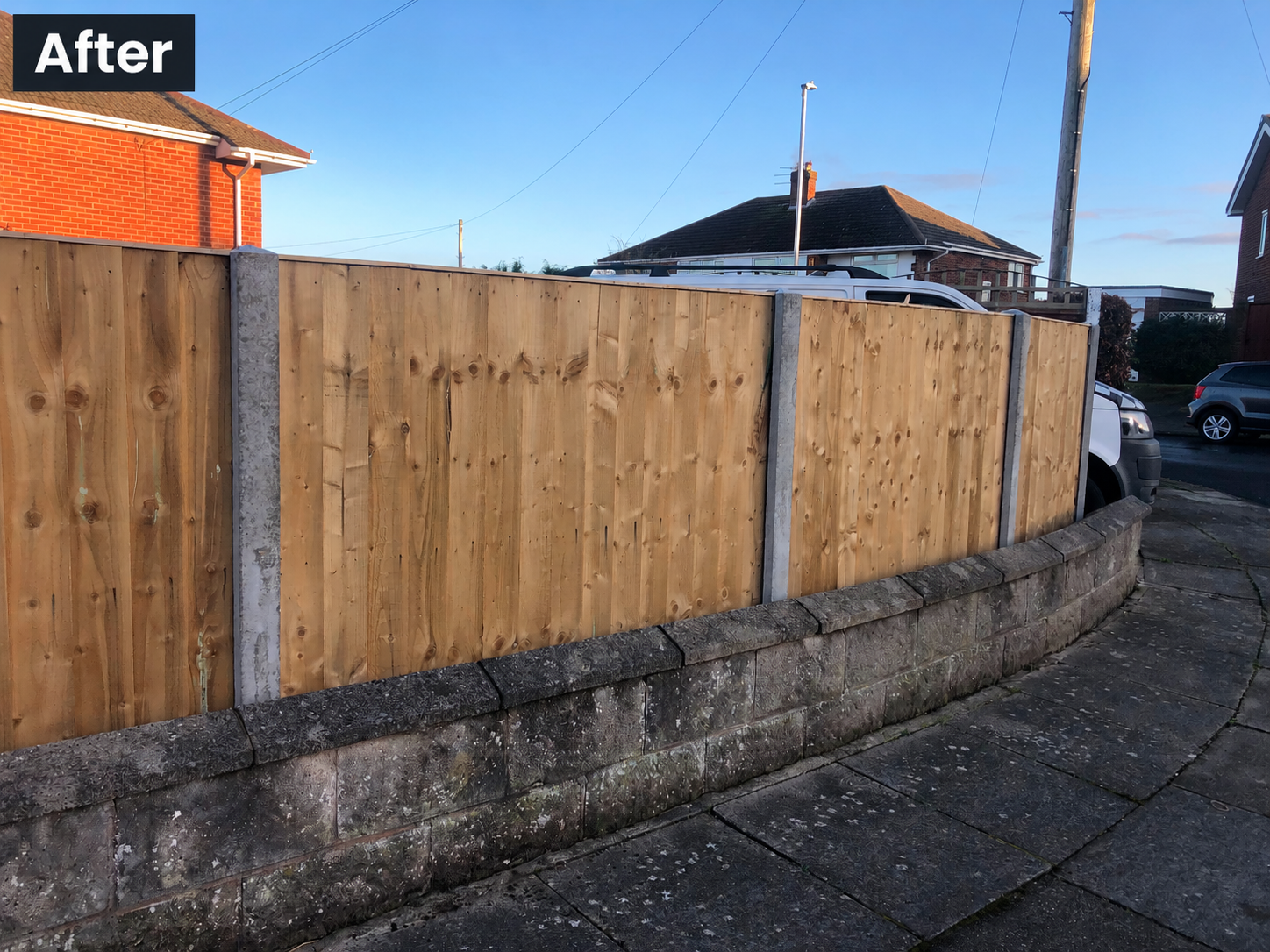 Recent Heswall Featherboard Fencing with concrete posts