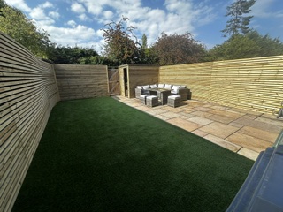 Hoylake Slat Style Fencing Installation