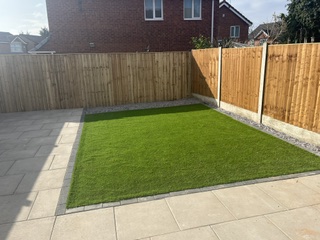 Oxton Panel Fencing and Cross and Rail Fencing After Installation