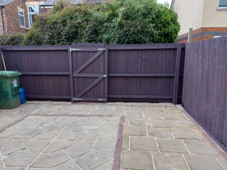 Recent Wallasey Fence and Gate Installation Before Photo