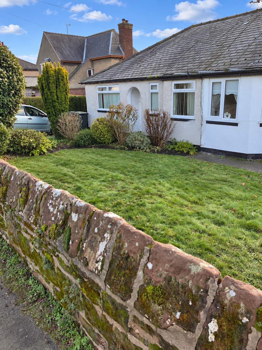 illustrative reconstruction of before photo of Heswall fencing job