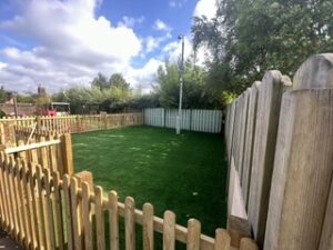 Picket Fence in Kensington Nursery. Liverpool
